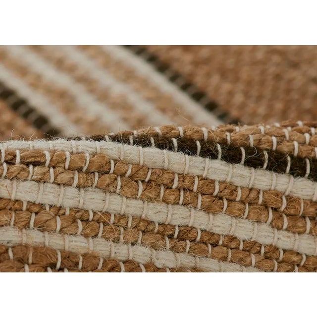 Contemporary Erin Gates by Momeni Chestnut Stripe Brown Hand Woven Wool Area Rug 3'6" X 5'6" For Sale - Image 3 of 8