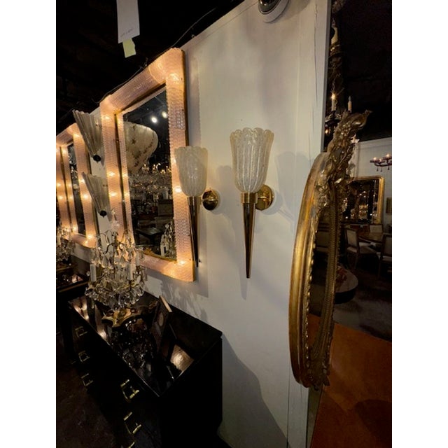 Murano Glass Cone Form Sconces For Sale In Dallas - Image 6 of 6