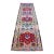 1970s Runner Rug Turkish Hand-Knotted Rug Colorful Tribal Hallway Decor Kitchen Runner 3x10 Ft Approx For Sale