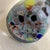 Charcoal Murano Italy Large Tall 14” Glass Vase Multi-Color Splash Black Marble Pretty! For Sale - Image 8 of 10