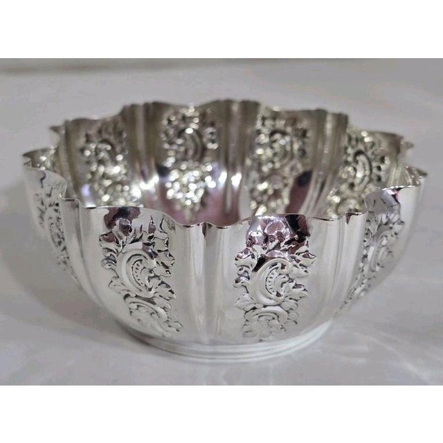 Antique Victorian Sterling Silver Bon Bon Dish from Fenton Brothers, Sheffield, 1896 For Sale - Image 4 of 18