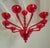 1980s Red Murano Glass, Mid Century Modern, Chandelier Italy 1980s For Sale - Image 5 of 11