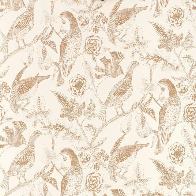 Contemporary Sample - Schumacher Katmandu Wallpaper in Beige For Sale - Image 3 of 3