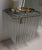 Gaetano Sciolari Style Brass and Glass Rods Flush Mount- A Pair Beautiful Beautiful glass rods in Brass flush mount...