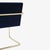 Brno Tubular Chairs in Navy Velvet, Polished Brass For Sale In New York - Image 6 of 10