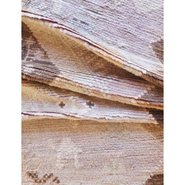 Textile 1980s Neutral Moroccan Wool Rug - 11.5 X 5.9 Ft For Sale - Image 7 of 8