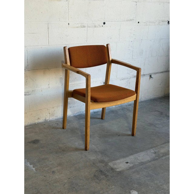 Mid-Century Modern Albin I Hyssna Oak Armchair Swedish Mid-Century Modern 1970s For Sale - Image 3 of 11