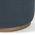 Contemporary Four Hands Sinclair Round Ottoman - Fresno Cobalt For Sale - Image 3 of 5
