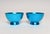 Mid-Century Modern Pair of Mid-Century Modern Turquoise Anodized Aluminum Sherbets / Bowls For Sale - Image 3 of 9