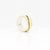 Gold Vintage Mid-Century Modernist Paul Lobel Mixed Metal Gold/Silver Cigar Band Ring For Sale - Image 8 of 10