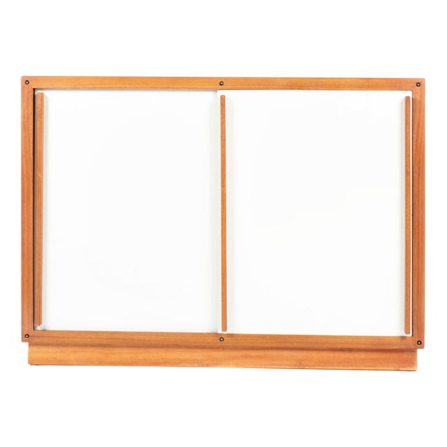 Mahogany and White Lacquer Sideboard by André Sornay, France, 1960s For Sale