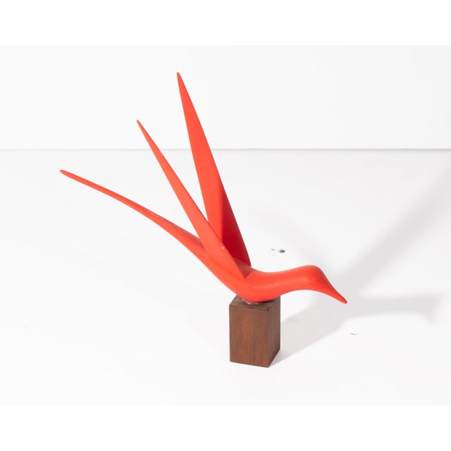 Wood Sculpture of a Bird by Maurice Cotnoir For Sale - Image 4 of 9