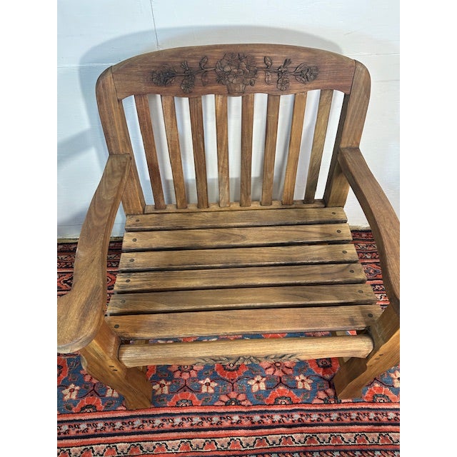 American 1990s Teak Garden Chair by Kingsley Bate For Sale - Image 3 of 12