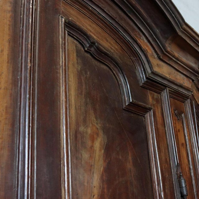 Brown Antique Italian Sideboard in Walnut For Sale - Image 8 of 16