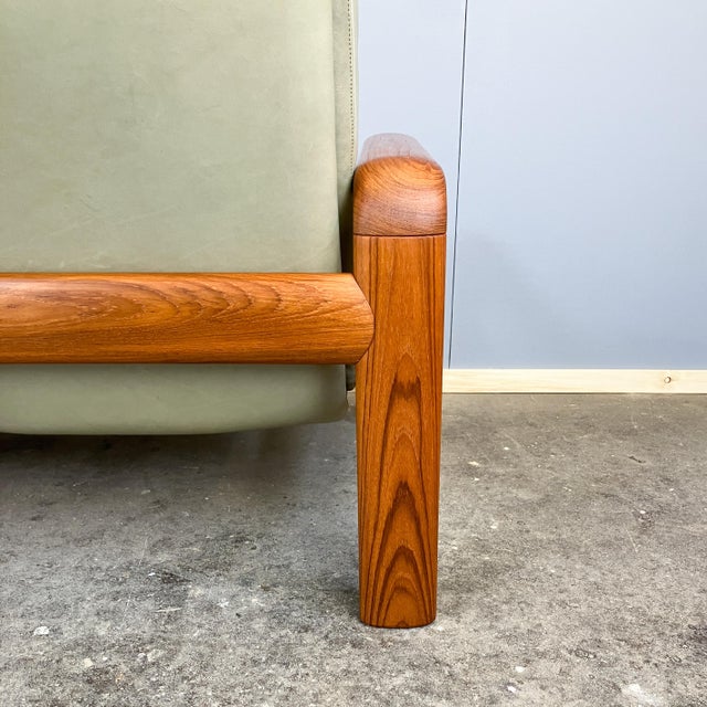 Sofas and Lounge Chairs in Teak and Leather from Dyrlund, 1960s, Set of 3 For Sale - Image 10 of 15