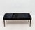 R & Y Augousti Upholstered Hide Bench in Black Shagreen With Bronze Patina Brass by R&y Augousti For Sale - Image 4 of 11