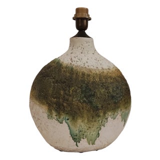 Large Glazed Ceramic Lamp Base by Marcello Fantoni, Italy, 1960s For Sale