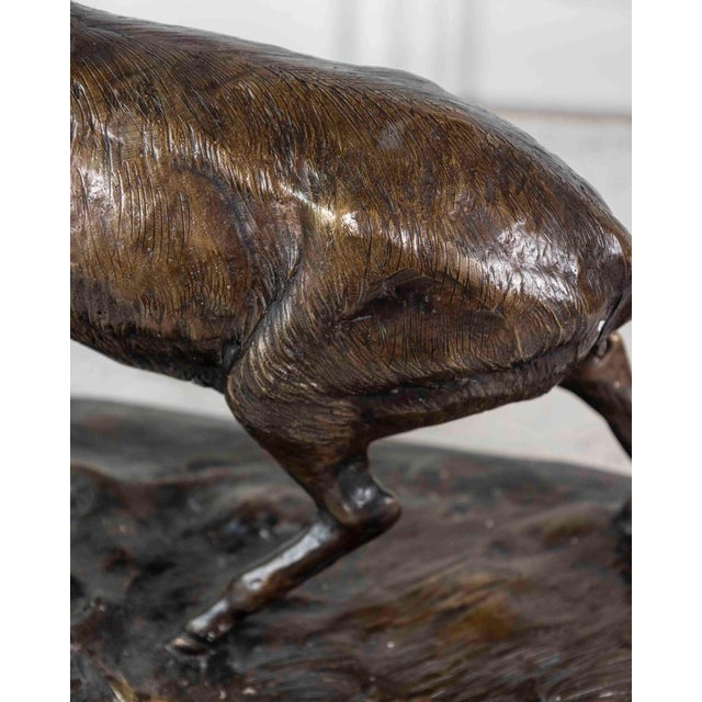 Large Bronze Animal Group – Rutting Stag – Late 19th Century. For Sale - Image 12 of 12