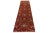 Introducing a stunning modern Sultanabad hand-knotted wool runner, featuring a rich red field. This beautifully crafted...