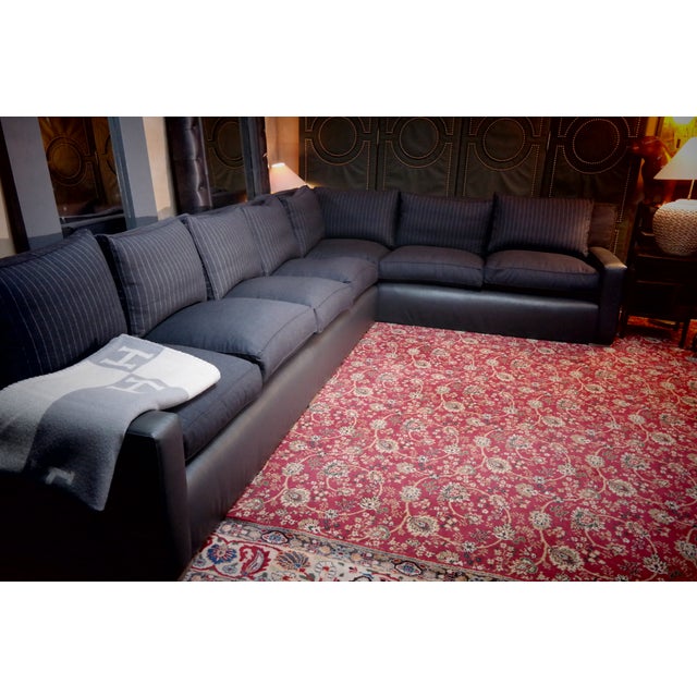 Large Modular Corner Sofa in Leather, 2010s, Set of 7 For Sale - Image 17 of 18