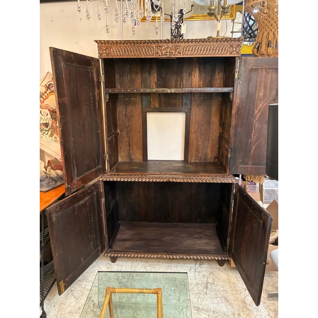 Superb 19th Century Anglo Indian Rosewood Cabinet, Intricate Inlay For Sale - Image 18 of 18