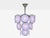 Mid-Century Modern, Small Pendant Light or Chandelier, Purple or Lavender Murano Glass, Chrome, USA, 1960s A mid-century...