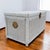Vintage White Wicker Storage Trunk With Brass Hardware, Coastal, Rattan For Sale - Image 11 of 17