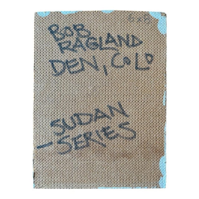 2000 - 2009 Bob Ragland Signed Expressionist Oil Portrait of Desert Figure, “Sudan Series” For Sale - Image 5 of 5