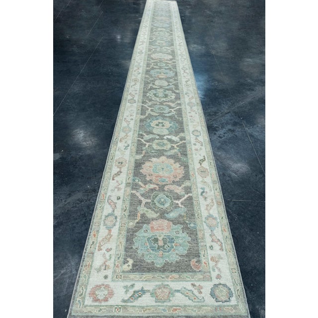 Turkish Oushak Runner Rug 2'10" x 26'6" #17524 Explore a curated collection of hallway runners, wool rugs, and handmade...