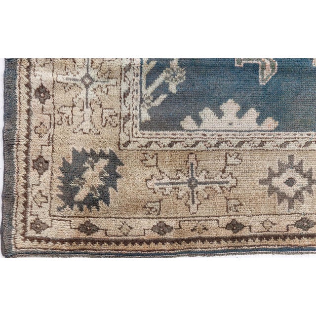 Early 20th Century Early 20th Century Turkish Oushak Rug For Sale - Image 5 of 8