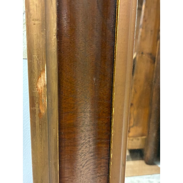 Vintage Mid 20th Century Large Wood Mirror For Sale - Image 12 of 15