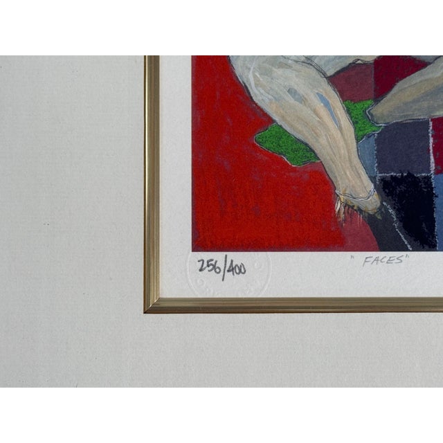 Early 21st Century Itzchak Tarkay, Limited Edition Framed Clown Lithograph, Signed and Dated, 2000s For Sale - Image 5 of 7