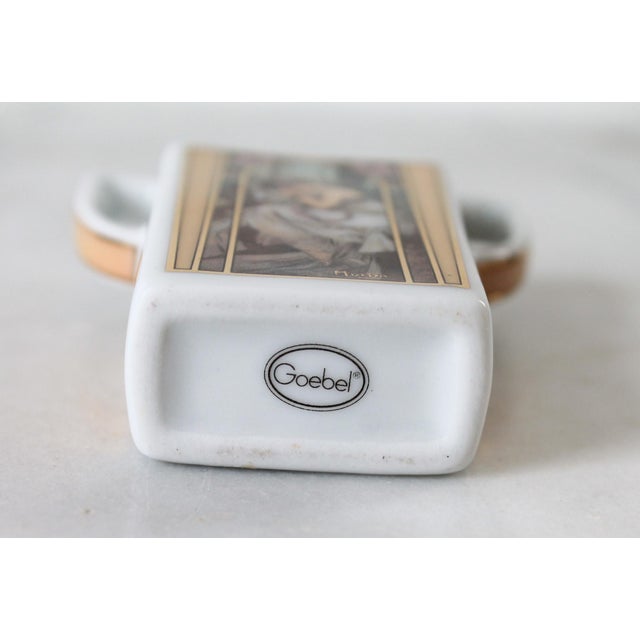 Vintage Goebel Artis Orbis Mucha 'Night's Rest' Miniature Vase & Trinket Box German Goebel Collection For Sale - Image 15 of 15