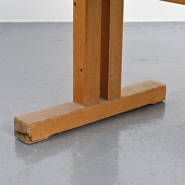 Pine Dining Table for Les Arcs, France, 1970s For Sale - Image 10 of 13