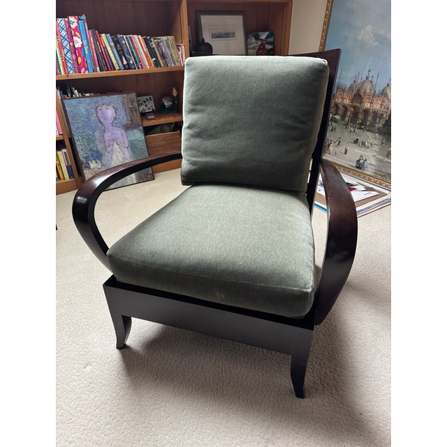 Modern 1990s Dakota Jackson Ceylon Lounge Chair With Ottoman For Sale - Image 3 of 13