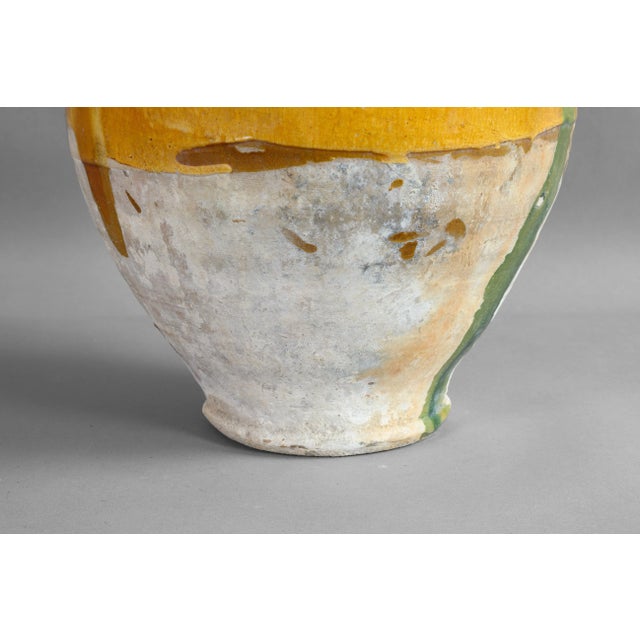 Large Yellow Glazed Jug, 1890s For Sale - Image 5 of 6