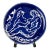 Pablo Round Blue & White Platter For Sale