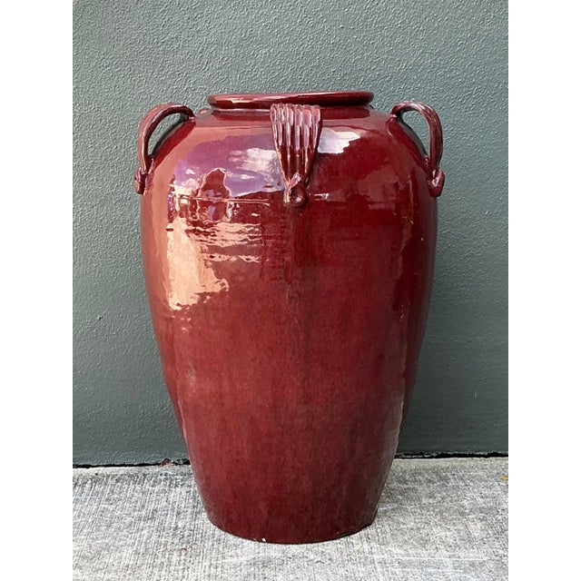 Late 20th Century Vintage Glazed Ceramic Tall Stool For Sale - Image 5 of 12