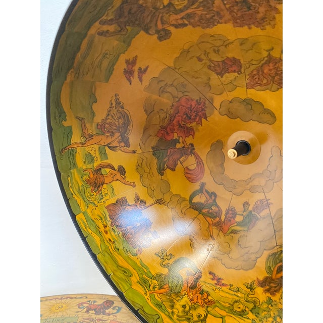 1960s Vintage Rolling Wooden Globe Bar, Italy, 1960 For Sale - Image 5 of 14