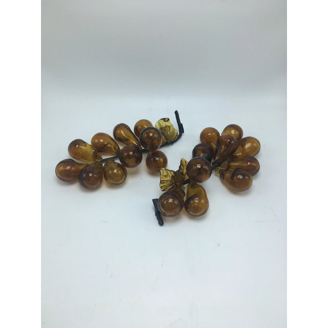 Italian Vintage Glass Grapes, a Pair For Sale - Image 3 of 8