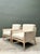 Mid-Century Modern Vintage Niedermaier Wood and Strap Lounge Chairs - Pair For Sale - Image 3 of 12