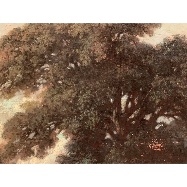 W Wintz, Landscape, 1854, Pastel Drawing, Framed For Sale - Image 6 of 18