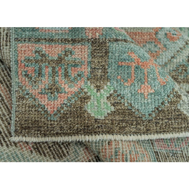 Turkish Oushak Rug 2'11" x 12'7" #20036 For Sale In Houston - Image 6 of 8