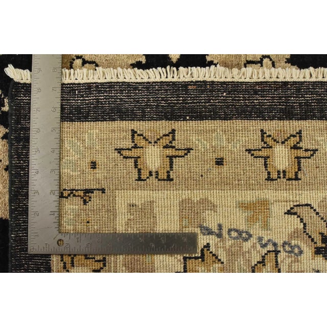 Ziegler Rug 9’1” X 11’9” Black Wool Traditional Hand-Knotted Carpet For Sale - Image 14 of 14