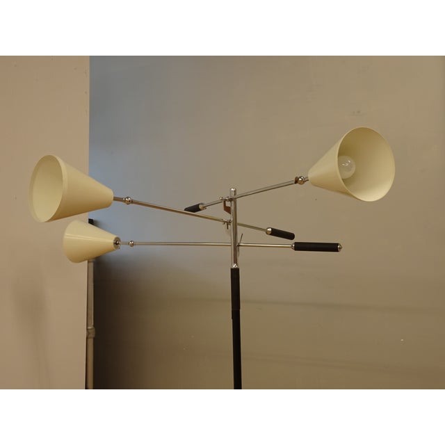 Mid-Century Modern Arredoluce Trienale Floor Lamp by Angelo Lelli, Italy For Sale - Image 3 of 18