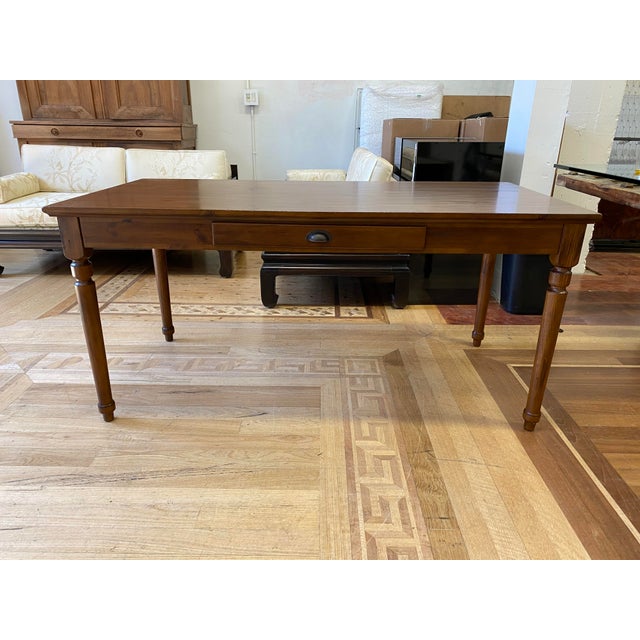 Pottery Barn Printer S Writing Desk Drawer Tuscan Chestnut Chairish