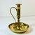 Mid-Century Americana Federal Arts & Crafts Bedside Style Brass Candle Holder For Sale - Image 10 of 14