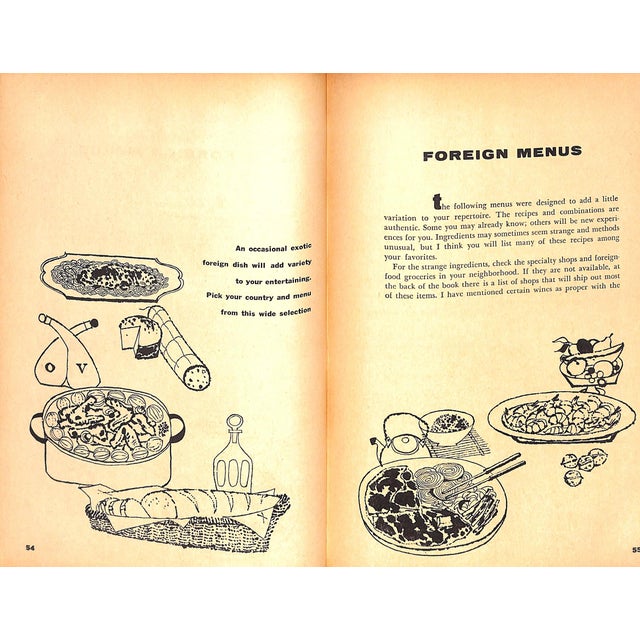 "Cookbook for Entertaining: 489 Tested Recipes and Menus for Every Occasion" 1954 Beard, Jim For Sale - Image 4 of 7