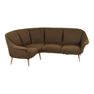1950s Italian Mid Century Corner Sofa
