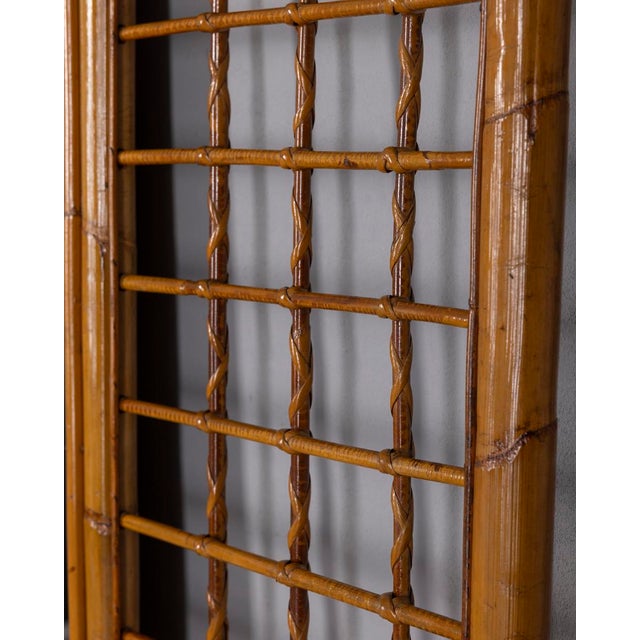 Vintage Italian Bamboo Wall Coat Rack, 1960s For Sale - Image 4 of 10